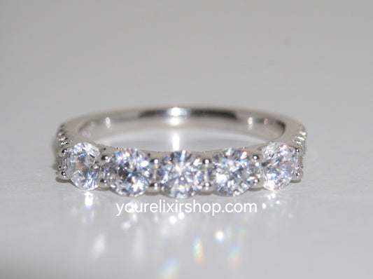 Sterling Silver Crownlight band Ring