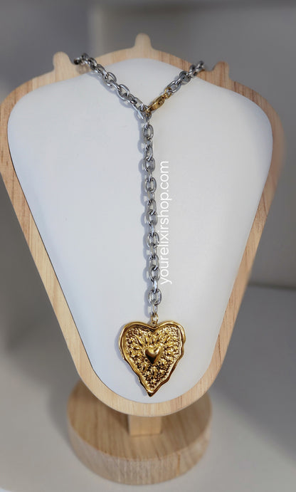 Alina two-tone necklace