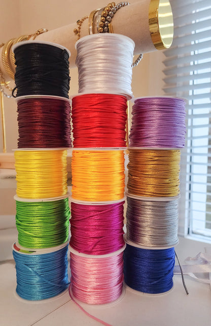 Gold Initial cord Bracelet