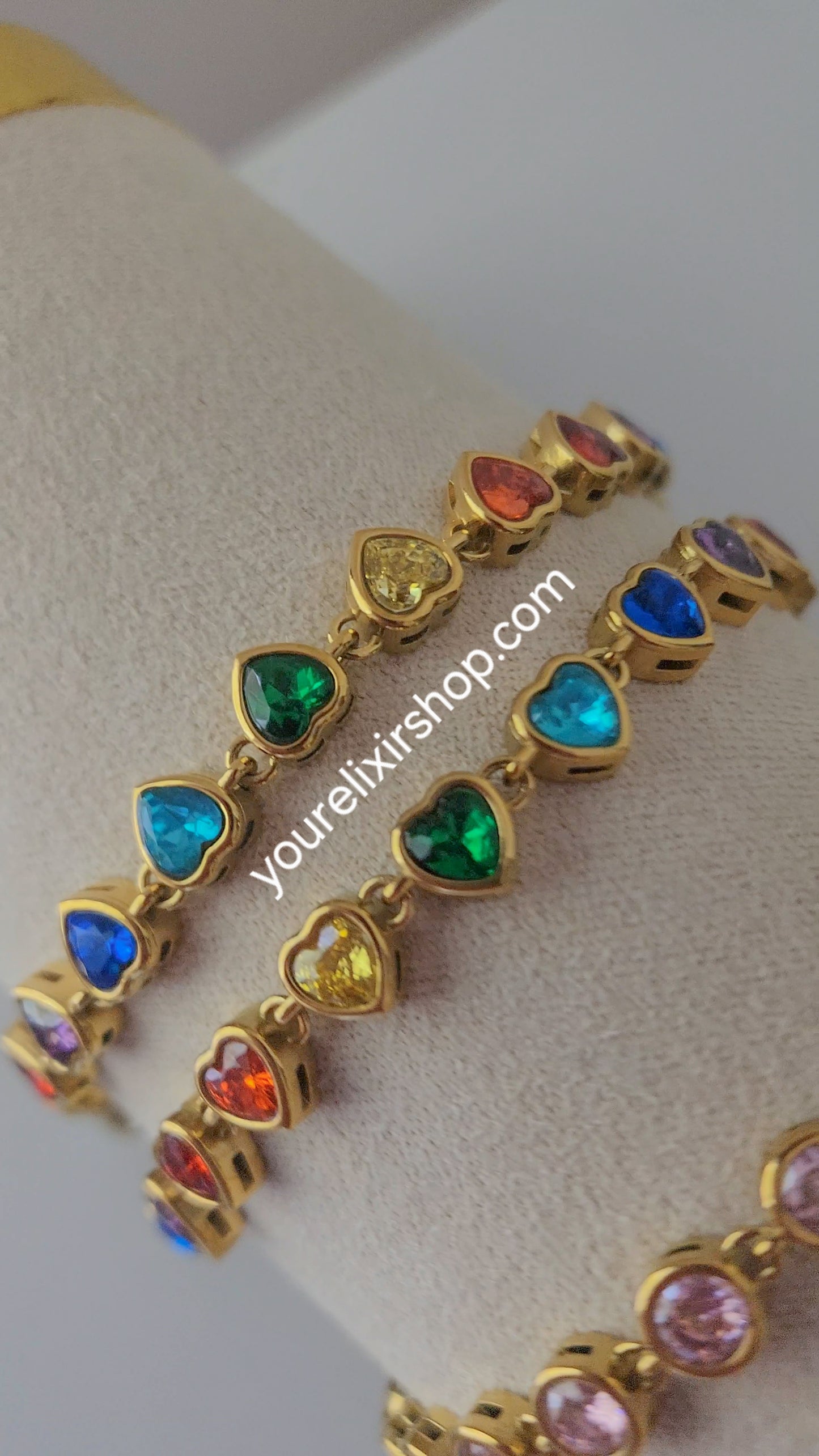 Zirconia Heartline Bracelet