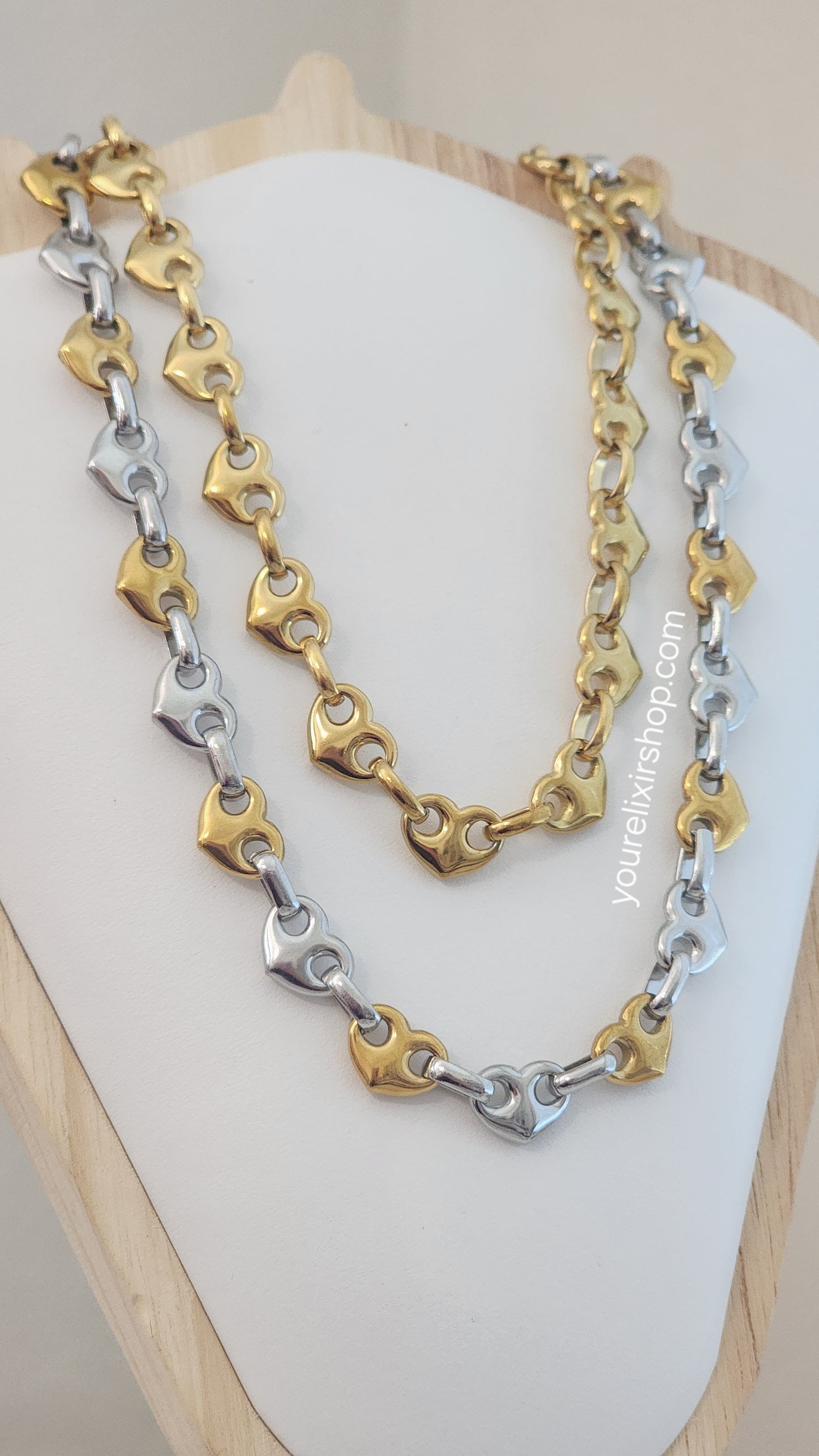 GG Hearts Necklace