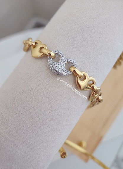 GG Hearts Bracelet