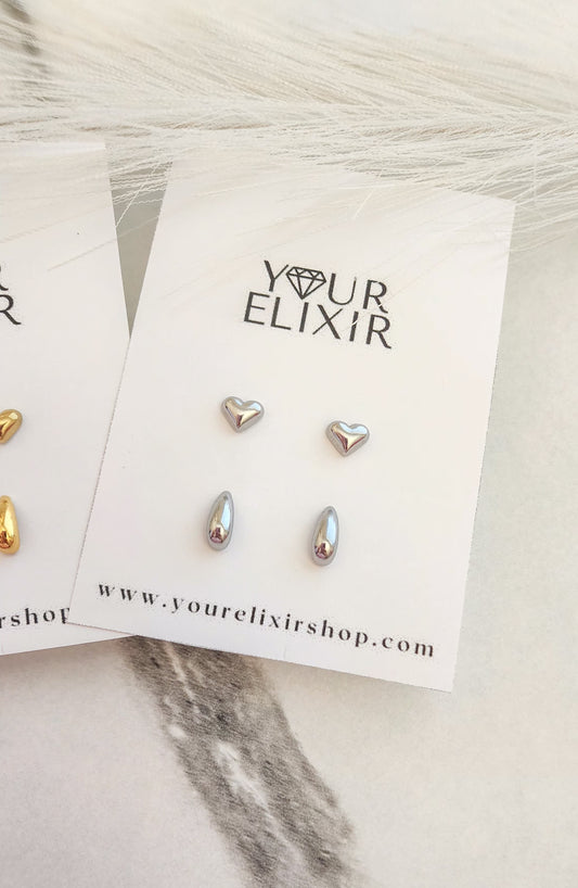 The perfect dúo stud earrings set