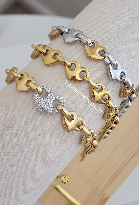 GG Hearts Bracelet