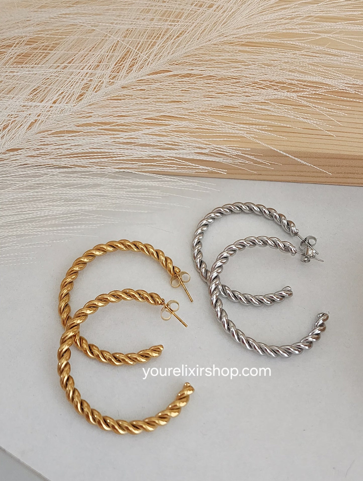 Rope Icon Hoops Earrings