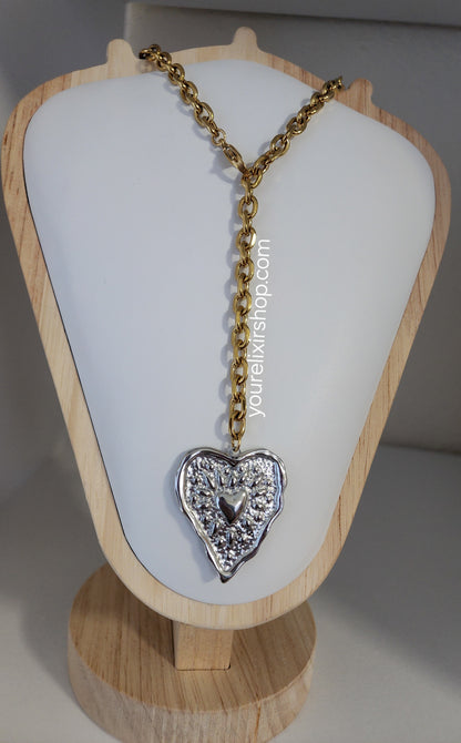 Alina two-tone necklace