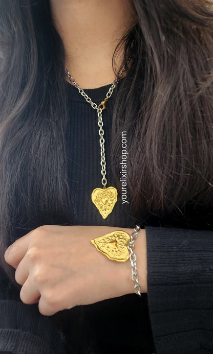 Alina two-tone necklace