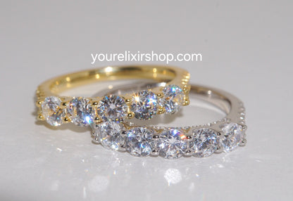 Sterling Silver Crownlight band Ring