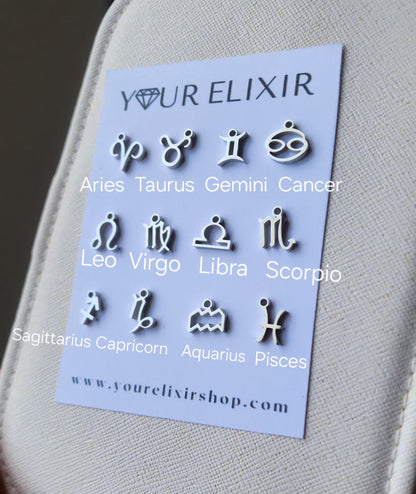 Silver Zodiac Signs Pendant only *