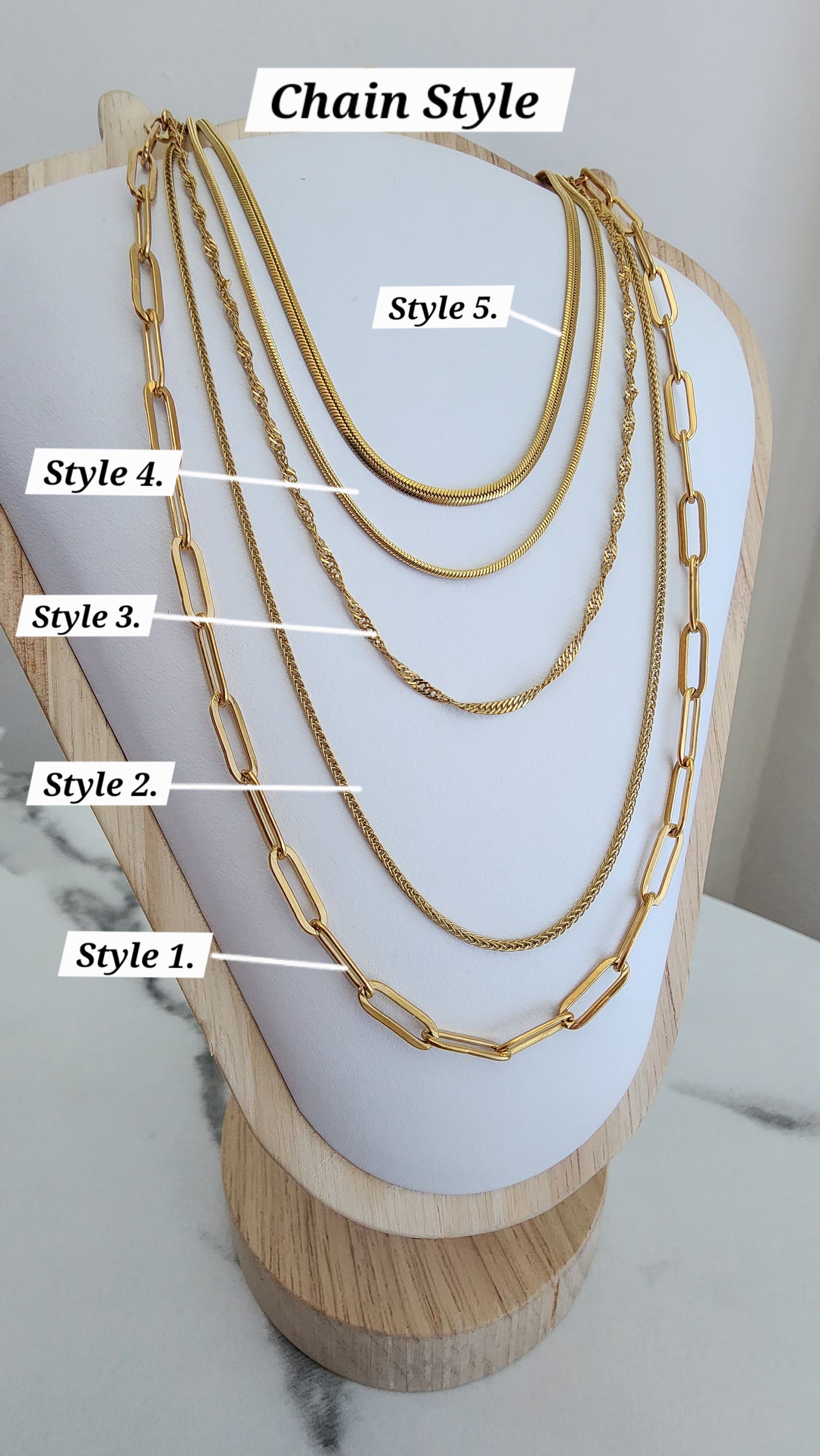 Natural Seashell Gold Necklace