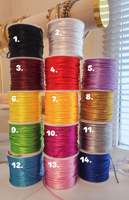 Gold Initial cord Bracelet