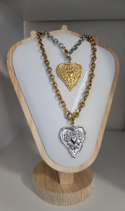 Alina two-tone necklace