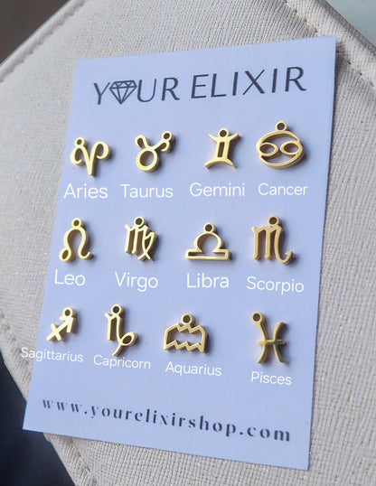 Gold Zodiac Signs Pendant only *