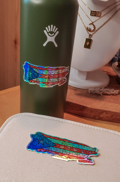 PR 🇵🇷 Holographic Vinyl Sticker