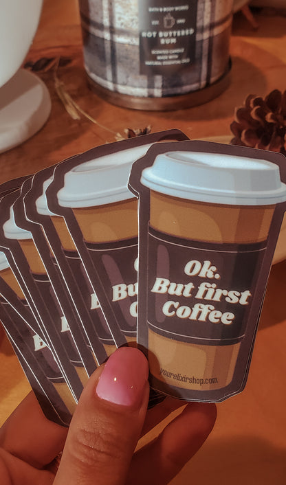 Coffee Vinyl Sticker
