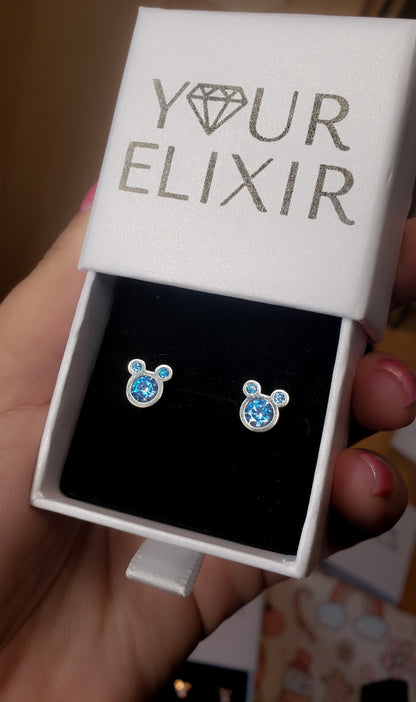 Sterling Silver Mickey Mouse Earrings