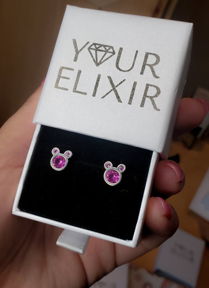 Sterling Silver Mickey Mouse Earrings