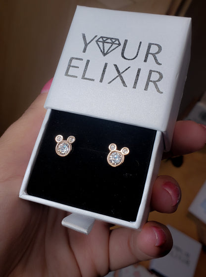 Sterling Silver Mickey Mouse Earrings