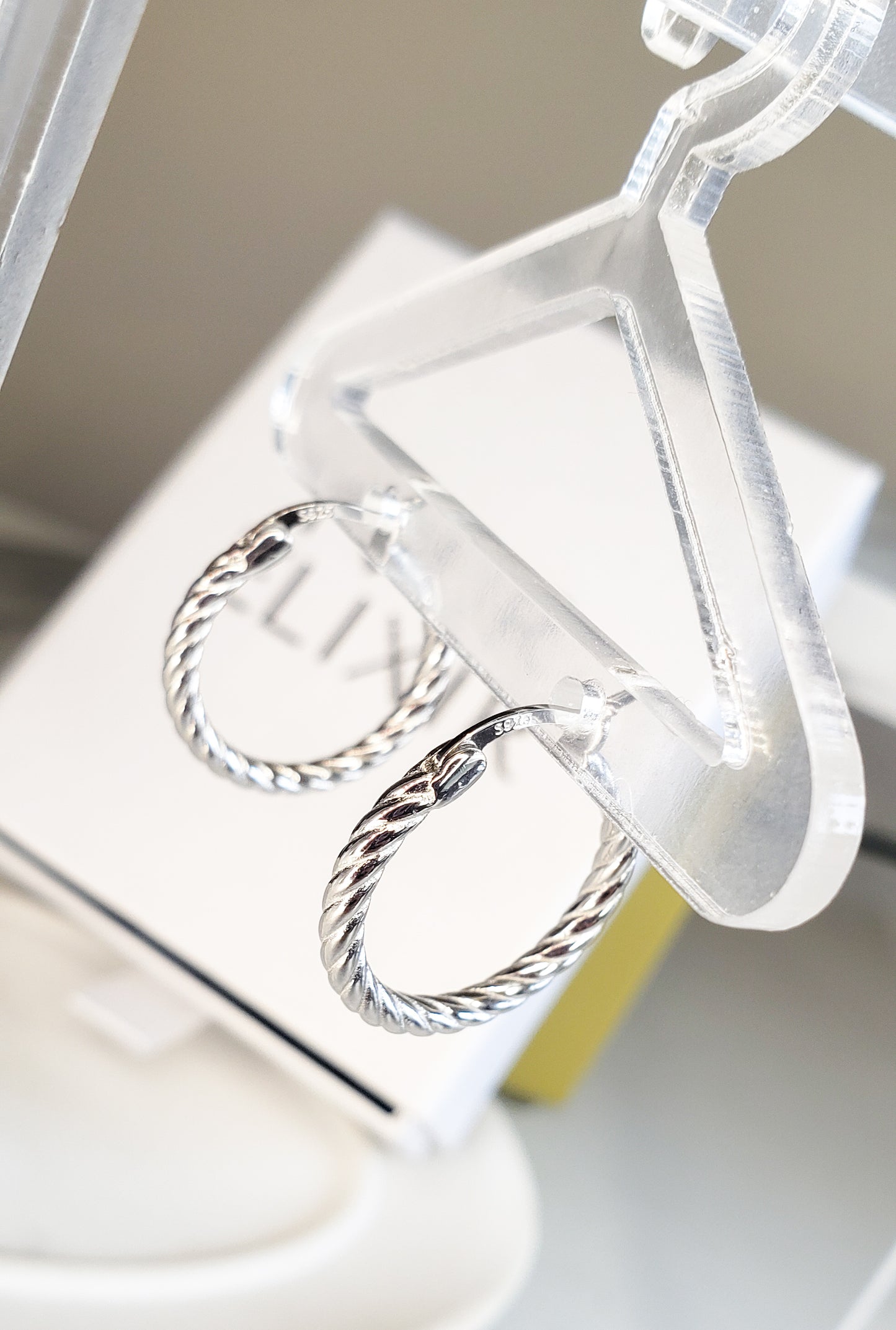 Aros de plata de ley de 20 mm
