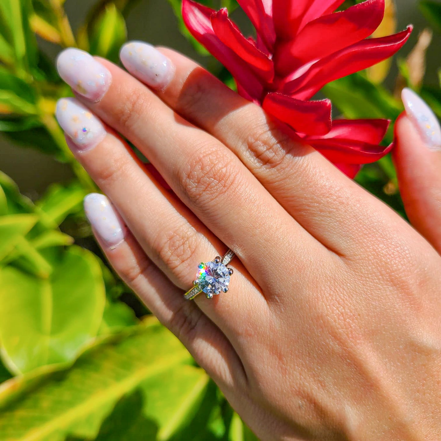 Anillo de reina de plata de ley