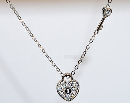 Sterling Silver The Key of my Heart Necklace