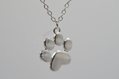 Sterling Silver Paw Necklace