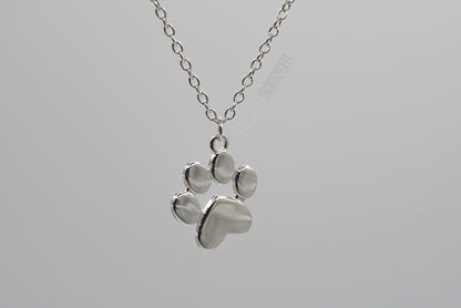 Sterling Silver Paw Necklace