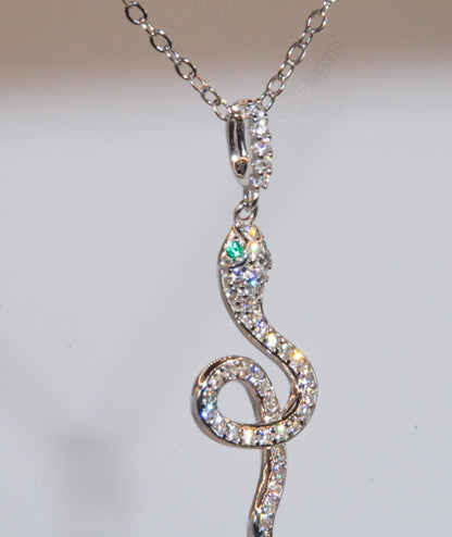 Sterling Silver Snake Necklace