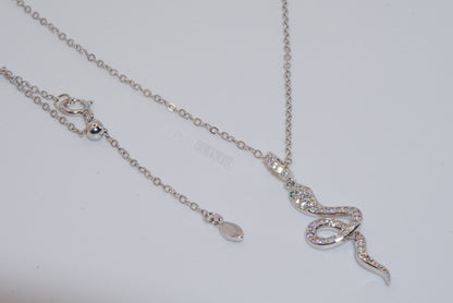 Sterling Silver Snake Necklace