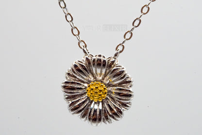 Sterling Silver Flower Necklace