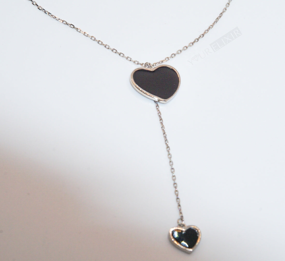 Corazón negro de plata esterlina