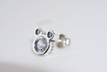Sterling Silver Mickey Mouse Earrings