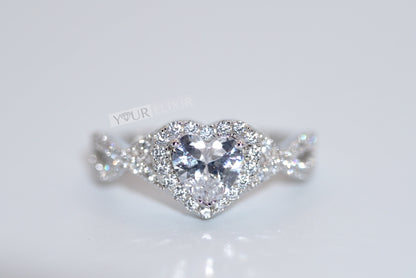 Sterling Silver Brilliant Heart Ring