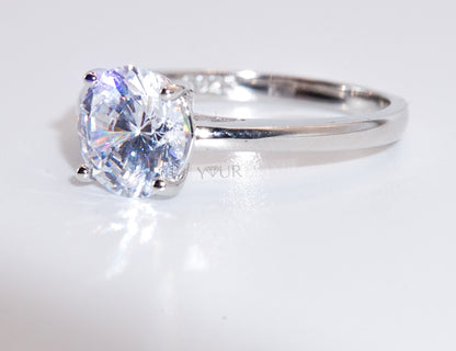 Anillo de compromiso de amor verdadero en plata esterlina