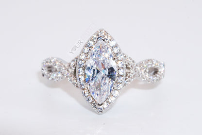 Sterling Silver Infinity Rhombus Ring