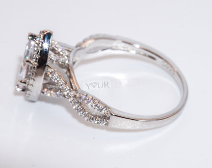 Sterling Silver Infinity Rhombus Ring