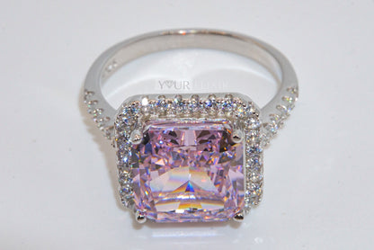 Sterling Silver Dazzling Pink Ring ✨️