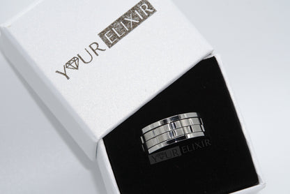 Anillo Geo de acero inoxidable para hombre