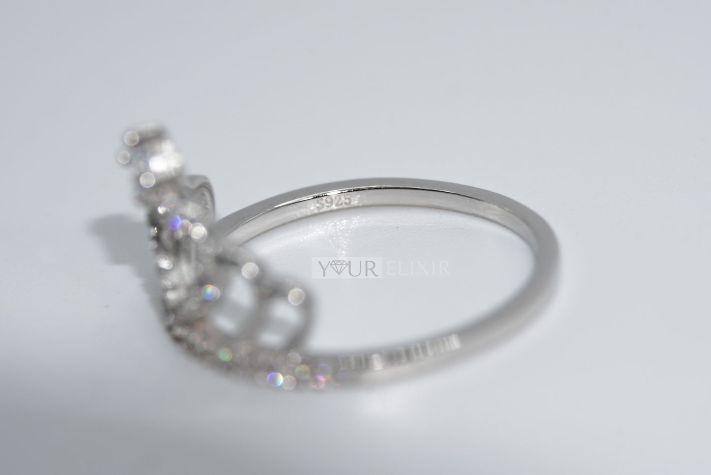 Sterling Silver Princess Crown Ring