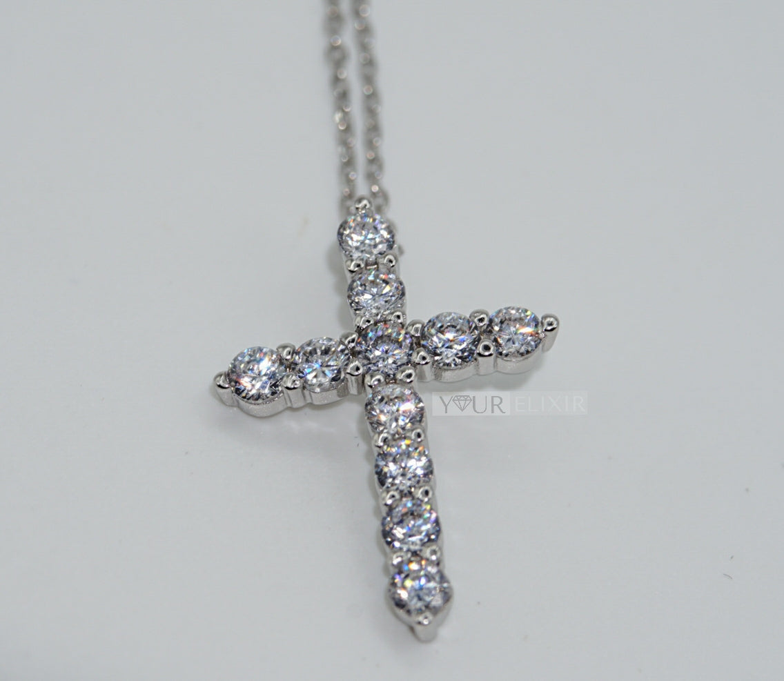 Zircon cross Necklace