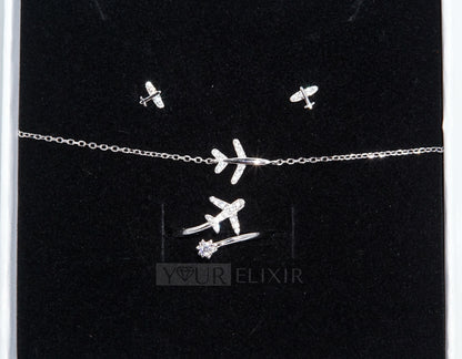 Sterling Silver Airplane Bracelet
