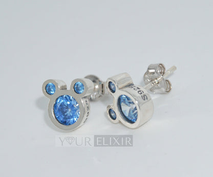 Sterling Silver Mickey Mouse Earrings