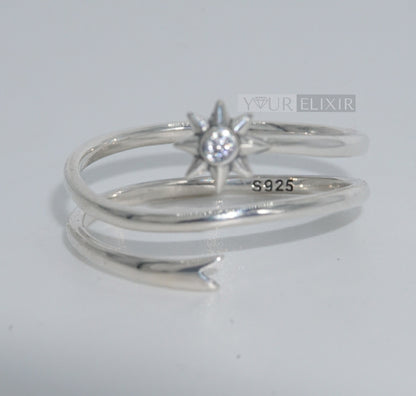 Sterling Silver Shooting Star Ring