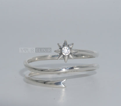 Sterling Silver Shooting Star Ring