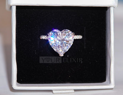 Sterling Silver Glam Heart Ring