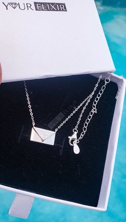 Sterling Silver Love Letter Necklace
