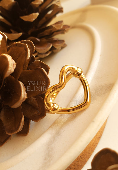 Minimalist Heart Ring