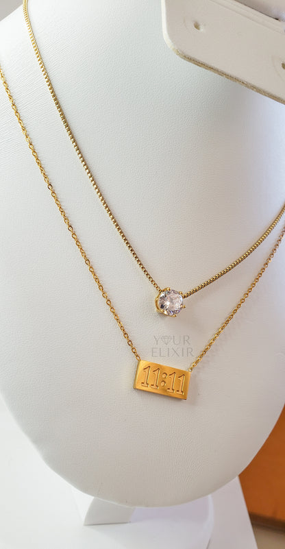 Shiny Zircon Necklace